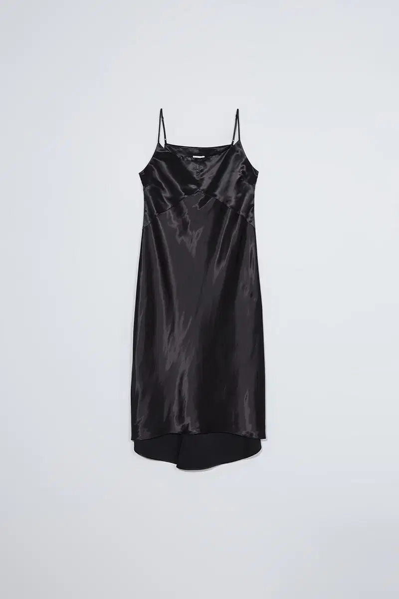 clue too 클루투 롱원피스 satin sleeveless dress